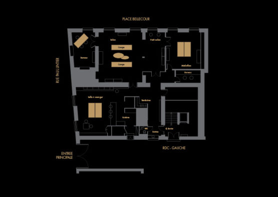 Lieu seminaire configuration lounge